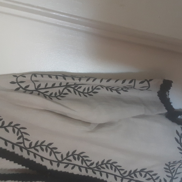 Linea By Louis Dell Olio Linen Embroidered Kimono/Blazer Sz M - Picture 3 of 9